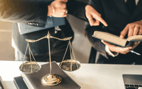 a man pointing to a book